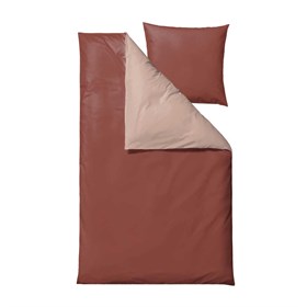 Sengetøj 150x210 / 50x60 cm - 100% bomuldssatin - Soft colour Terrakotta - Södahl