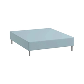 Stræklagen 90x200 - Premium Jersey - 100% Bomuld - Dust Blue - Luna Denmark