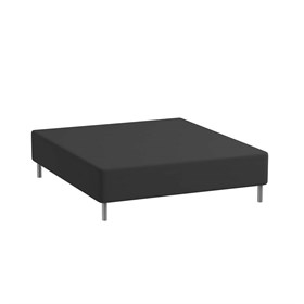 Stræklagen 90x200 - Premium Jersey -  100% Bomuld - Sort - Luna Denmark