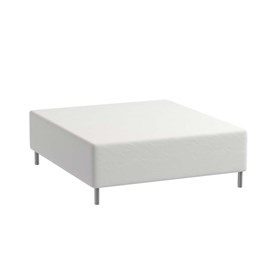 Stræklagen 90x200 - Premium Jersey - 100% bomuld - hvid - Luna Denmark