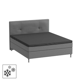 Kuvertlagen 90x200 cm - 100% Premium bomuld - sort - Luna Denmark