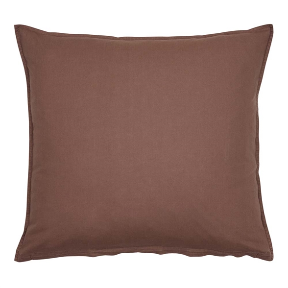 Pudebetræk 80x80 cm - stonewash - Brun - Luna Denmark