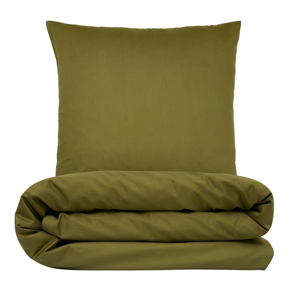Bambus sengetøj 140x220 cm - Oliven grøn - NATURE by Luna Denmark
