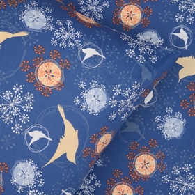 Sengesættet fra Luna Denmark har et smukt print med små fugle og blomster