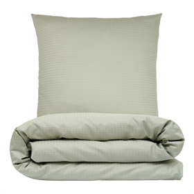 Sengetøj 200x220 cm - Blocks - Bomuldssatin - Grøn - PRIMA by Luna Denmark