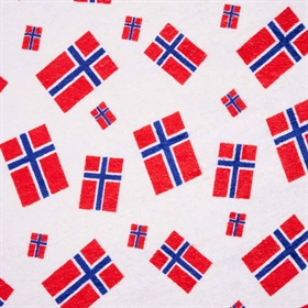 Dug med norske flag