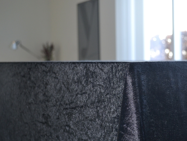 Nervøs velour dug - Sort dug