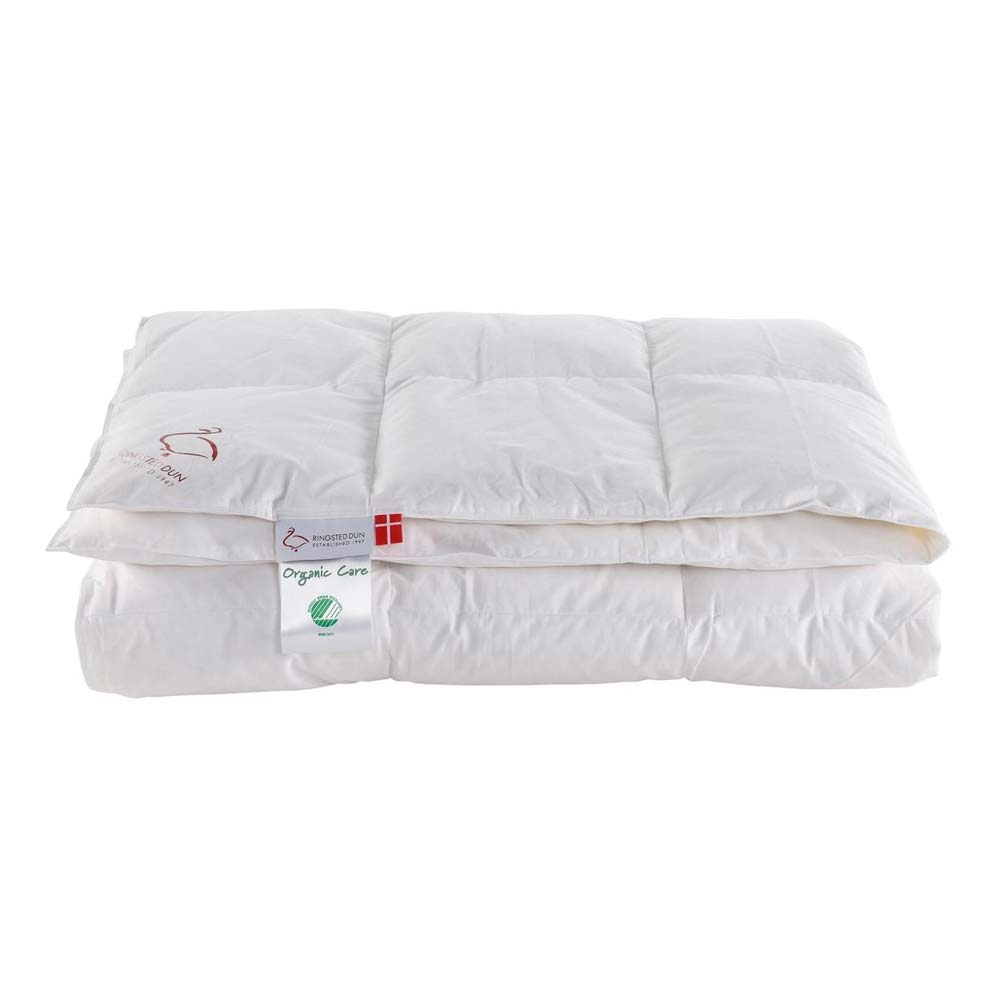 Organic care dundyne 140x200 cm - svanemærket - Ringsted Dun 