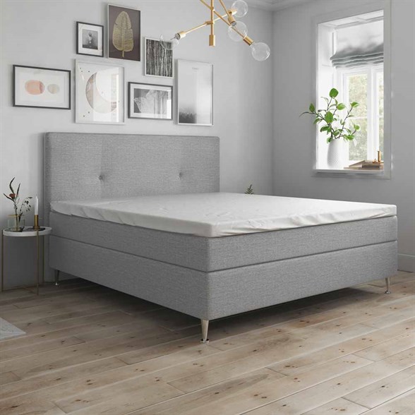 Kuvertlagen 180x210 cm - Bomuldssatin - Soft finish - hvid - Luna Denmark