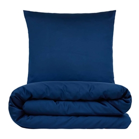 Sengetøj 200x220 cm - Bambus - mørk blå - NATURE by Luna Denmark